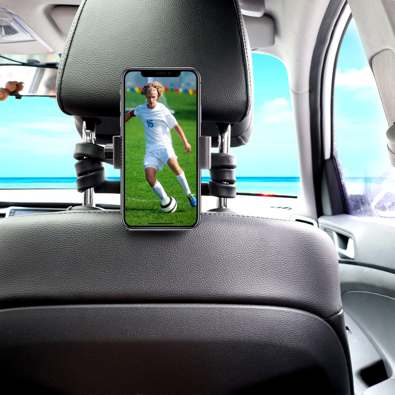 Mippko Mippko Portable Flexible Cell Phone Holder Stand for Shopping Cart Treadmill Stroller Elliptical Car Bike Compatible with 3.5 to 7.5 Inch Smartphones - View 2 of 8