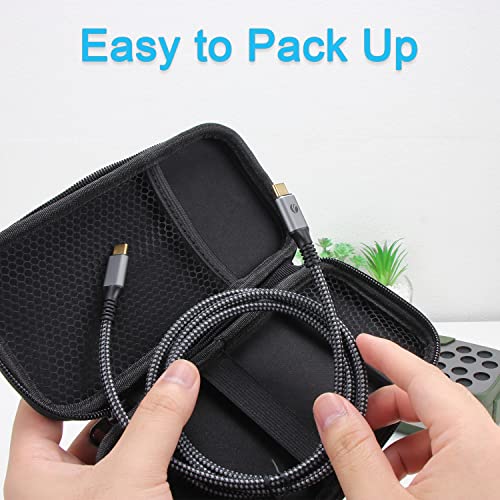 VCOM VCOM Thunderbolt 4 Cable 240W 2.6 FT USB 4 with 8K 5K Dual 4K Video for Thunderbolt 3 4 Dell iPad Air 4 iPad Pro 2020 Pixel Hub Docking - View 9 of 9