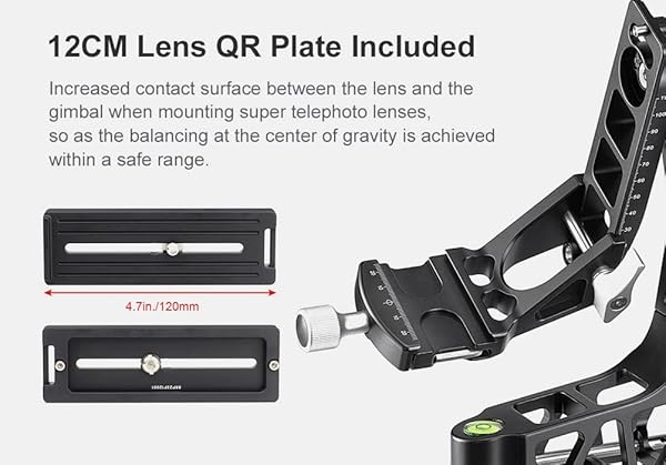 SUNWAYFOTO Buy SUNWAYFOTO GH-04 Lightweight Gimbal Head - Durable 120mm Arca Compatible Clamp for Smooth Photography - View 10 of 11