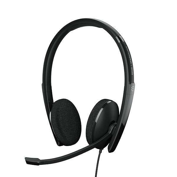 EPOS EPOS I SENNHEISER C10 USB Headset with Microphone | Wired Headphones with Simple and Flexible USB C Connection and EPOS BrainAdaptâ„¢ Technology ,Black - View 3 of 8