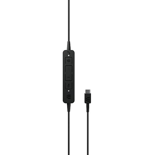 EPOS EPOS I SENNHEISER C10 USB Headset with Microphone | Wired Headphones with Simple and Flexible USB C Connection and EPOS BrainAdaptâ„¢ Technology ,Black - View 8 of 8