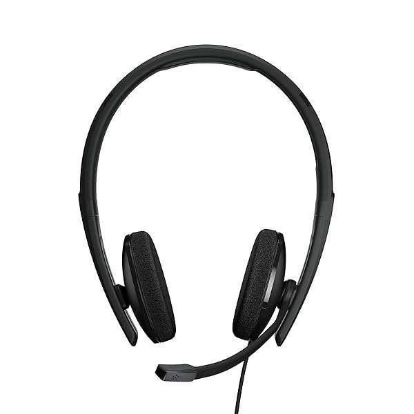 EPOS EPOS I SENNHEISER C10 USB Headset with Microphone | Wired Headphones with Simple and Flexible USB C Connection and EPOS BrainAdaptâ„¢ Technology ,Black