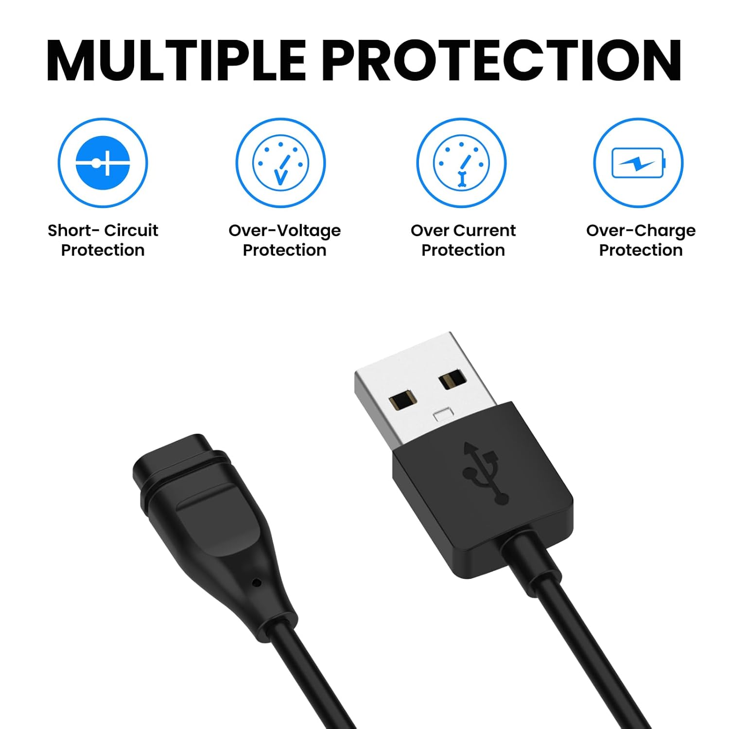 E ECSEM ECSEM USB Charger for Coros Pace 3, Apex, Vertix - Fast Data Sync & Replacement Cable - View 3 of 7
