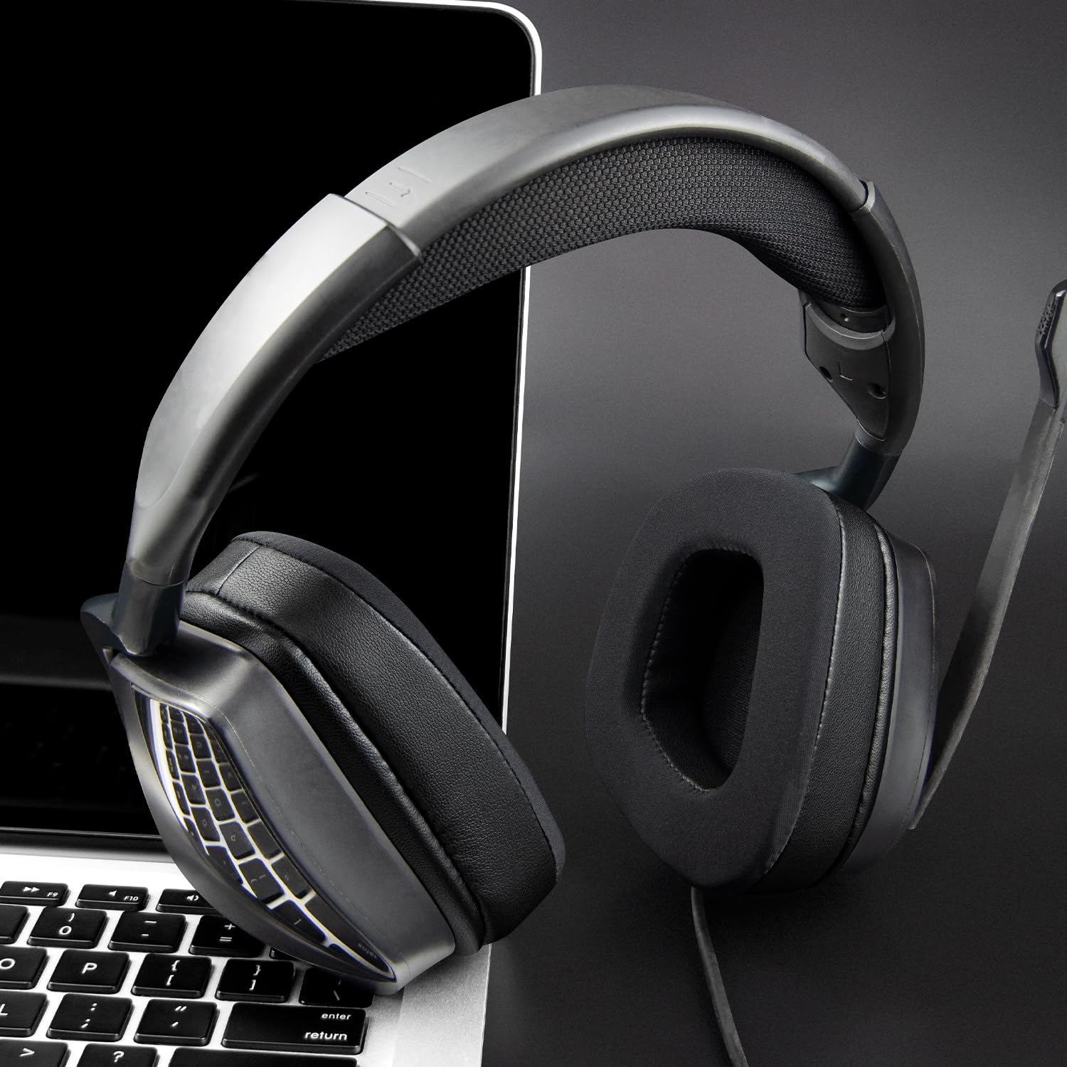 SOULWIT SOULWIT Earpads Replacement for Corsair Void Pro Elite Surround Gaming Headsets Noise Isolation Foam Ear Pads Cushions Black - View 3 of 7