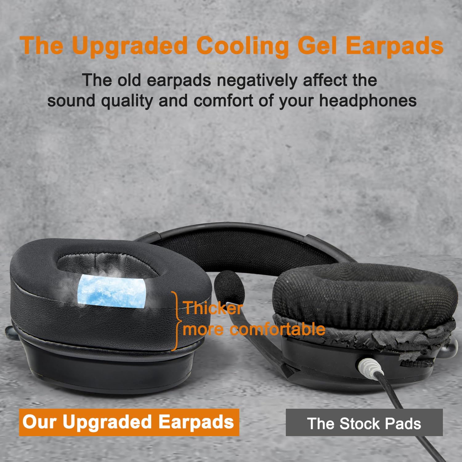 SOULWIT SOULWIT Earpads Replacement for Corsair Void Pro Elite Surround Gaming Headsets Noise Isolation Foam Ear Pads Cushions Black - View 5 of 7