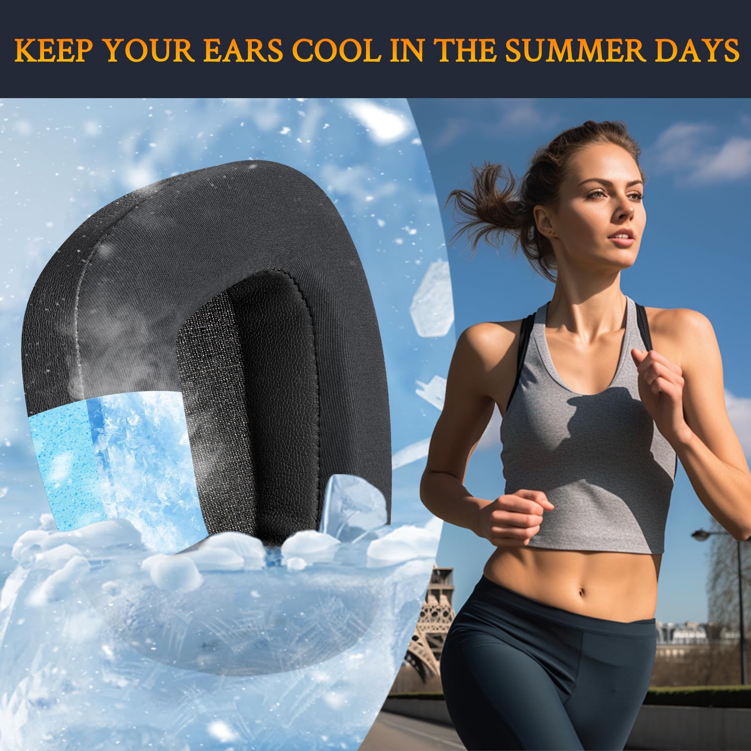 SOULWIT SOULWIT Earpads Replacement for Corsair Void Pro Elite Surround Gaming Headsets Noise Isolation Foam Ear Pads Cushions Black - View 6 of 7