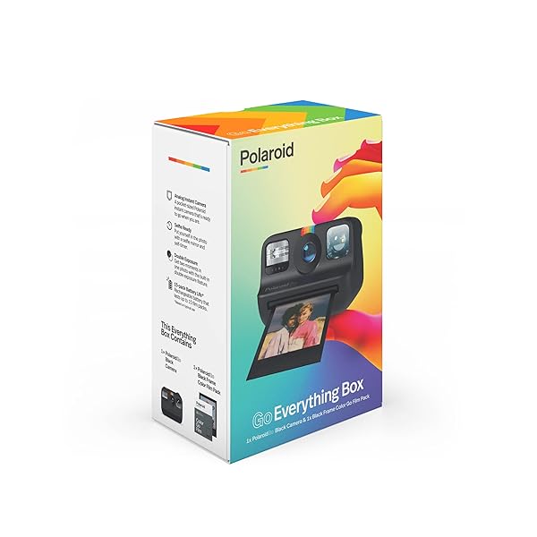 Polaroid Polaroid Go Everything Box: Black Camera & Instant Film Bundle - Capture Memories Instantly! - View 4 of 11