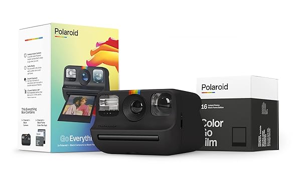 Polaroid Polaroid Go Everything Box: Black Camera & Instant Film Bundle - Capture Memories Instantly! - View 3 of 11