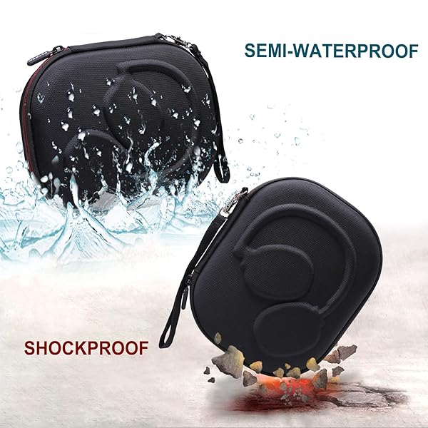 L LTGEM LTGEM EVA Hard Case for JBL Live 770NC/660NC/650BT/460NC/670NC/400BT/500BT and JBL Tune 770NC/710BT/720BT/760NC/700BT/750BT/510BT/660NC/520BT/500/Tour One/E45BT Bluetooth Wireless Headphone(Black) - View 6 of 7