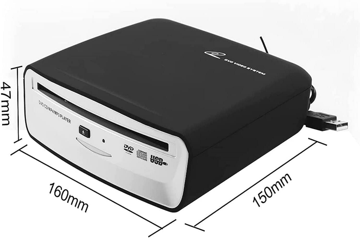 External Car CD Player USB Device for Android Navigation Plug and Play Compatible with Android Version 4.4 and Above - View 2 of 7