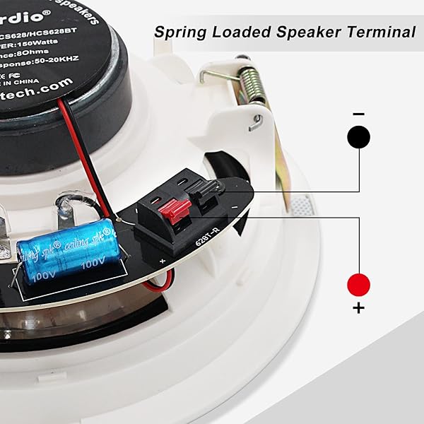 Herdio Upgrade Your Sound: Herdio 6.5'' Bluetooth In-Wall Speakers System with 600W Amplifier for Home Theater & Office - View 4 of 8