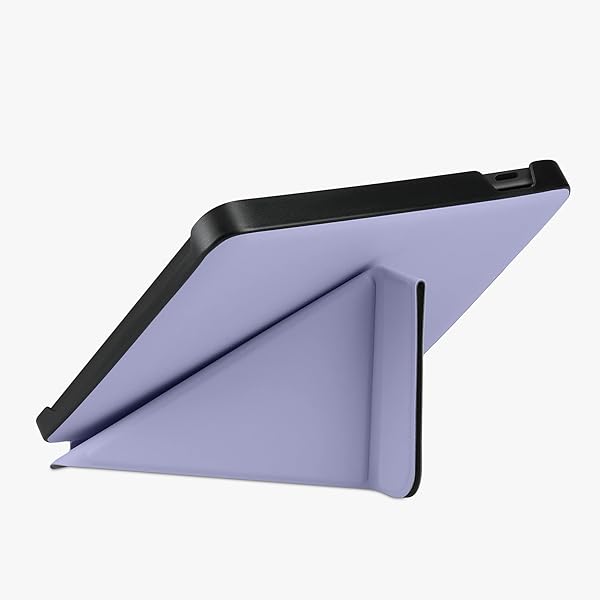 kwmobile KWMobile Origami Case for Kobo Libra 2 - Slim PU Leather Cover & Stand in Lavender - View 6 of 10