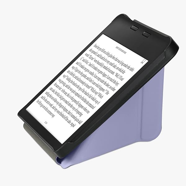 kwmobile KWMobile Origami Case for Kobo Libra 2 - Slim PU Leather Cover & Stand in Lavender - View 10 of 10