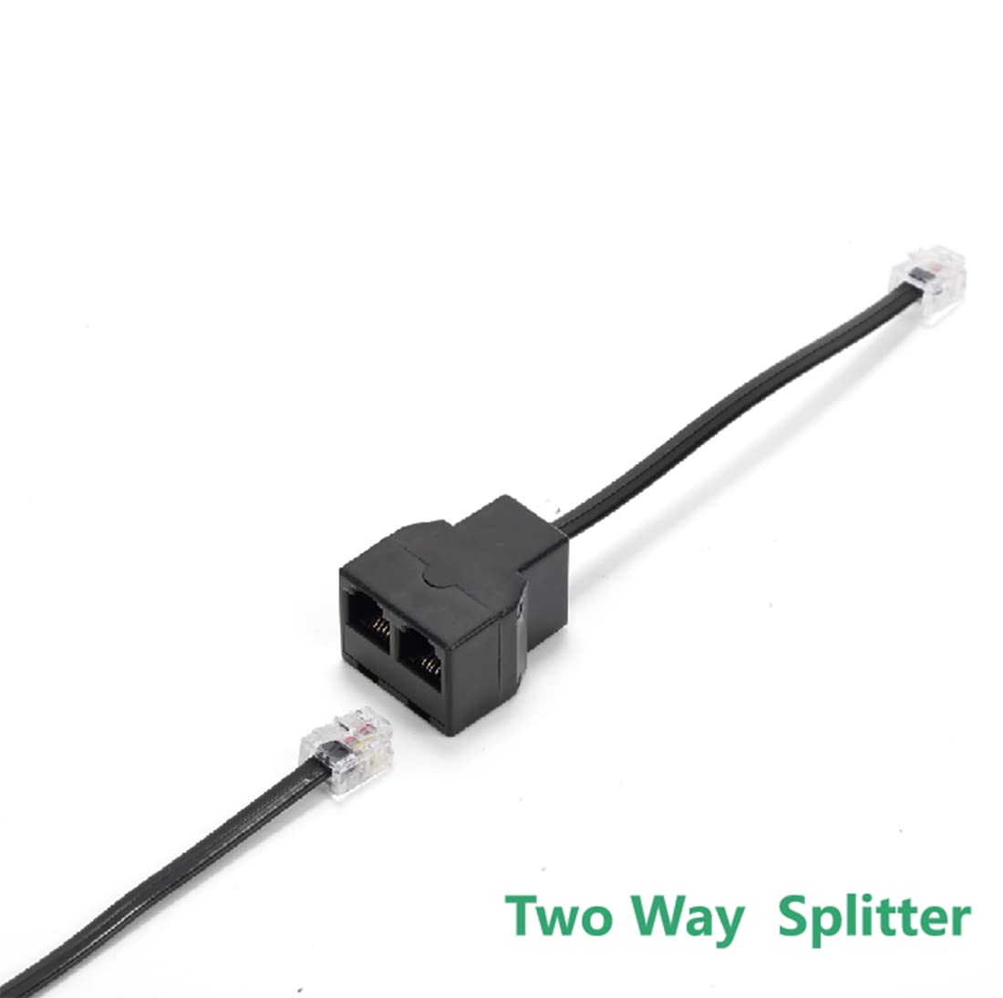 Vthahaby Phone Line Splitter 5 Pack RJ11 6P4C Plugs for Telephone and Fax Machine Black - View 6 of 7
