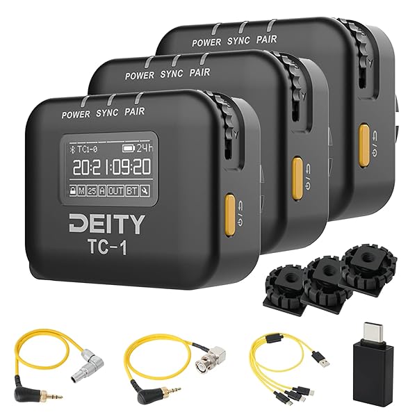 Deity Deity TC-1 Wireless Timecode Box Kit with 2.4G Radio Bluetooth 5.0 and 250FT Range for Accurate Timecode Control