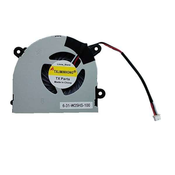 TXLIMINHONG TXLIMINHONG Compatible CPU Cooling Fan for MSI S6000 & CLEVO Laptops - AB6505HX-J03, AB6605HX-J03, 6-31-W25HS-100