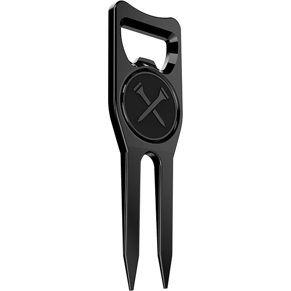 Blue Tees Golf Blue Tees Golf 6-in-1 Divot Tool: Premium Ball Marker, Bottle Opener & More - Ultimate Golf Accessory in Black - View 4 of 10