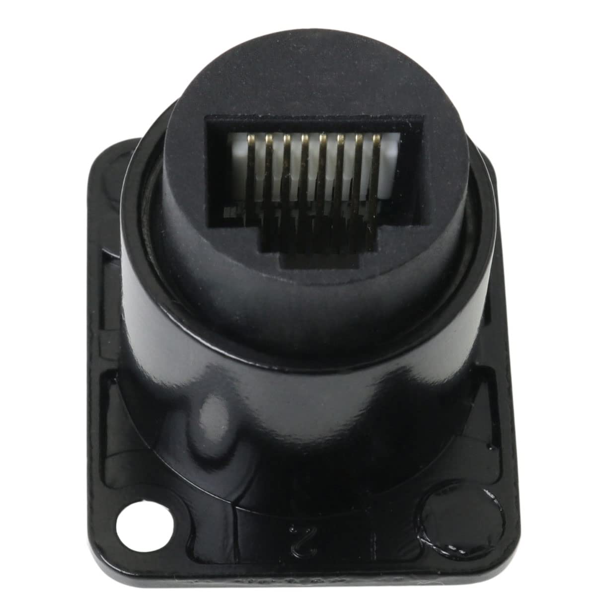 ZCZQC D Type RJ45 Cat6 Coupler ZCZQC CAT6 D Series Panel Mount Connector D CAT6 EtherCon Pass Through Connector for Reliable Networking - View 5 of 6