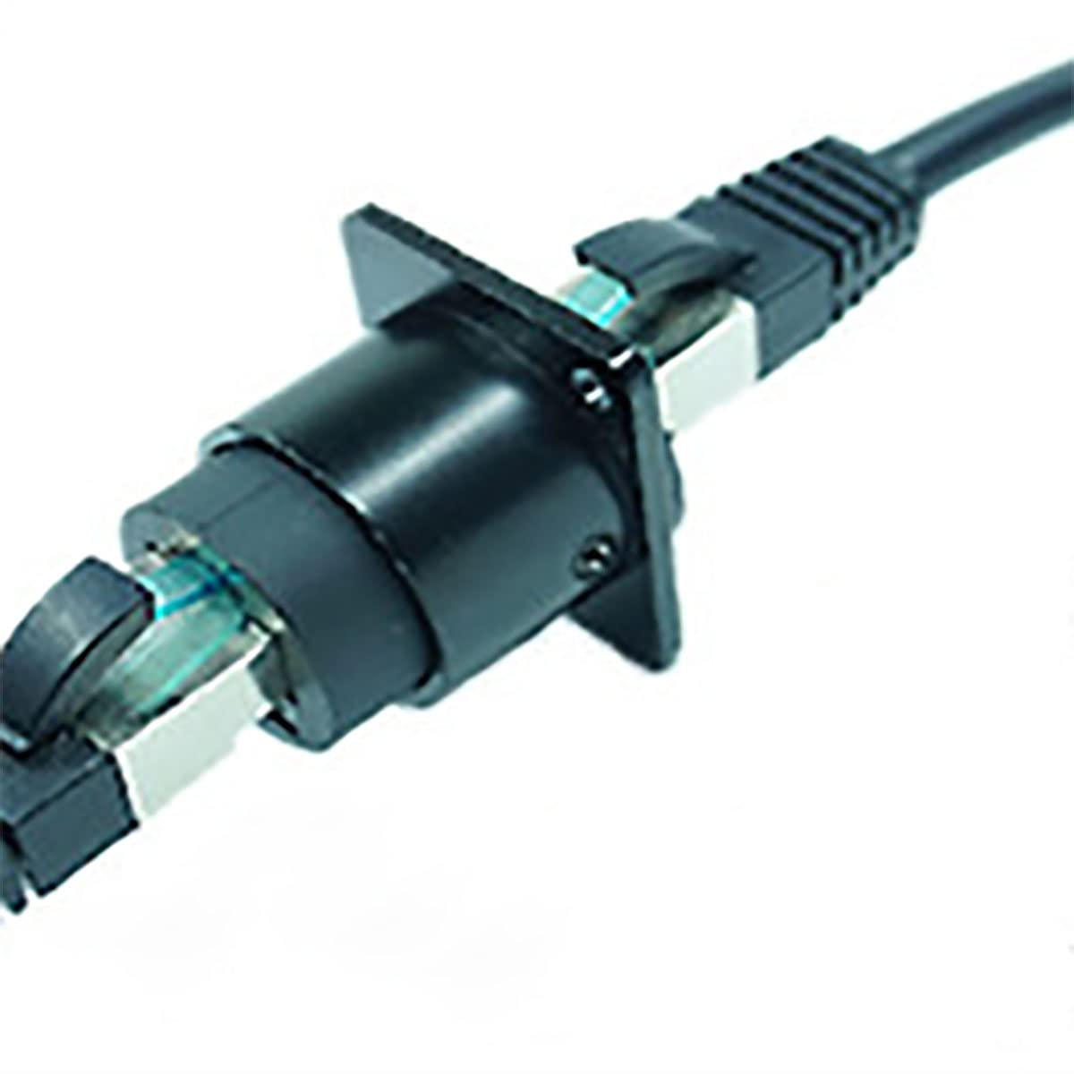 ZCZQC D Type RJ45 Cat6 Coupler ZCZQC CAT6 D Series Panel Mount Connector D CAT6 EtherCon Pass Through Connector for Reliable Networking - View 6 of 6