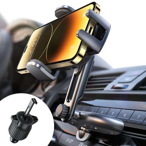 LISEN Adjustable LISEN CD Slot Phone Mount for iPhone 16 Pro Max - Ultra Sturdy Car Holder & Accessory