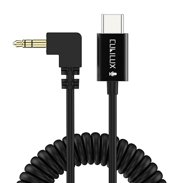 Cubilux High-Quality Cubilux USB C to 3.5mm TRS Microphone Cable for iPhone 15 Pro Max, Samsung S24 & Pixel 8 - View 2 of 7