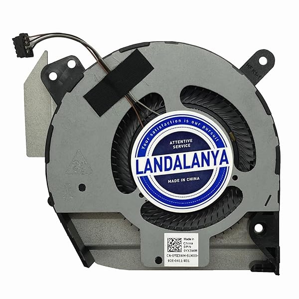 LANDALANYA LANDALANYA Replacement CPU Cooling Fan for Dell Latitude 5401 - Model 0YX3WM, DC5V 0.34A - View 4 of 5