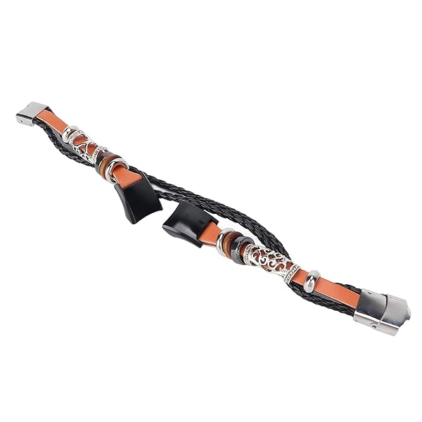 plplaaoo Plplaaoo Braided Leather Watch Strap - Retro Sports Band for Honor 5 & 4 | Stylish Replacement with Metal Beads - View 11 of 11