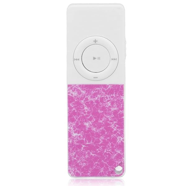 PUSOKEI Mini Slim MP3 Player for Kids HiFi Lossless 64GB Expansion Card Ideal for Entertainment Learning and Gym Fitness Red Violet