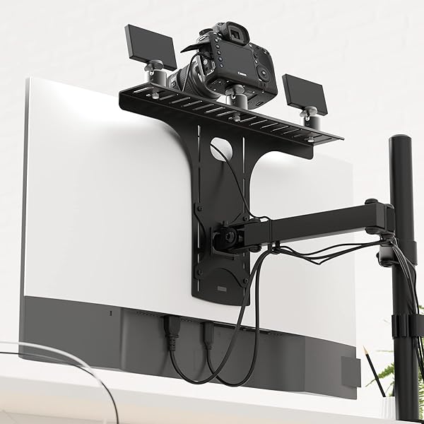 HumanCentric HumanCentric DSLR Monitor Mount: Versatile Camera Shelf for Desk, VESA Arm & Tripod Replacement - View 4 of 11