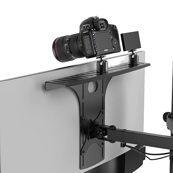 HumanCentric HumanCentric DSLR Monitor Mount: Versatile Camera Shelf for Desk, VESA Arm & Tripod Replacement - View 2 of 11