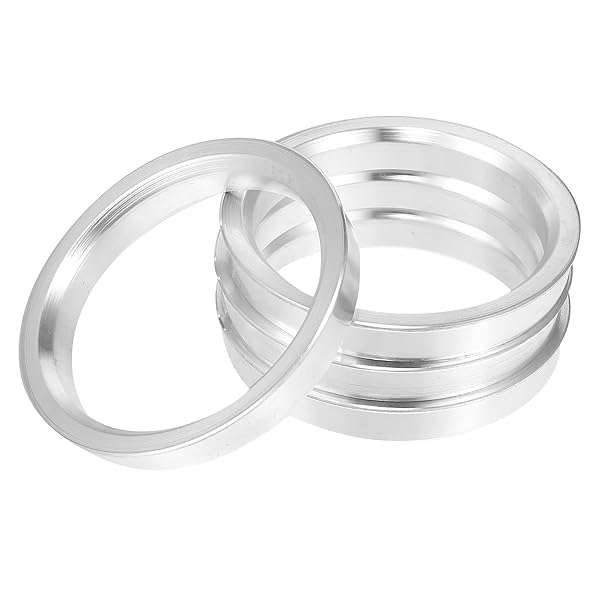 X AUTOHAUX X AUTOHAUX 4pcs Aluminum Hub Centric Rings 70.1mm to 60.1mm - Car Wheel Bore Spacers
