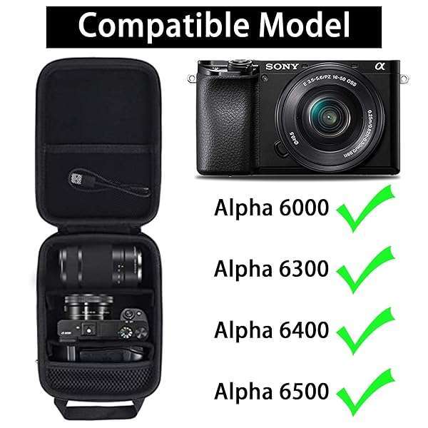 Aenllosi Aenllosi Hard Carrying Case for Sony Alpha a6000/a6300/a6400/a6500/a6600/a6700 - Perfect Protection for Your Mirrorless Camera - View 6 of 11