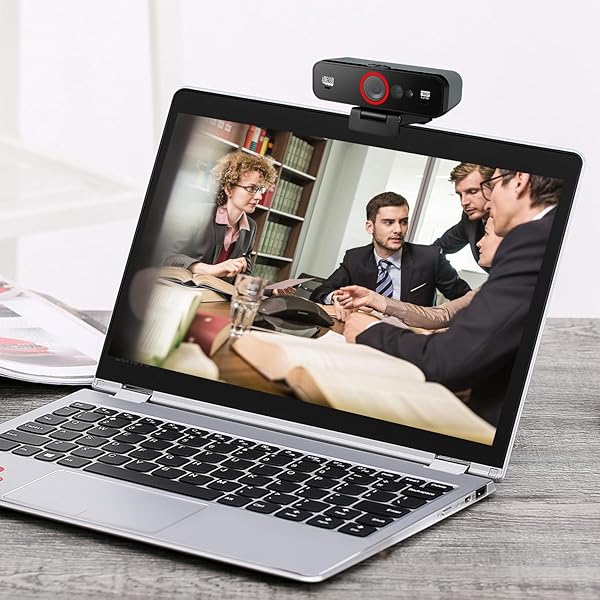 Adesso Adesso CyberTrack F1 1080P HD Webcam with Dual Microphone & Privacy Shutter for Windows Hello - Perfect for Desktop PCs - View 11 of 11