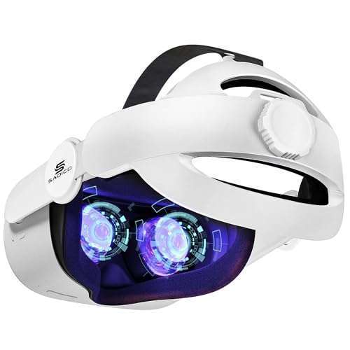 Saqico Upgrade Your Oculus Quest 2: Saqico 3-in-1 Adjustable Halo Head Strap for Ultimate Comfort & Immersion - View 2 of 8