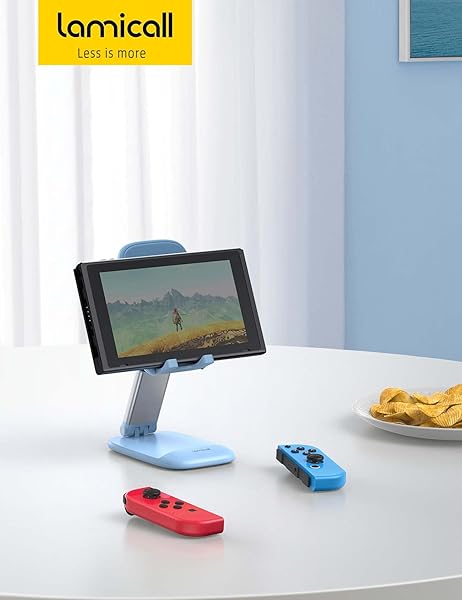 Lamicall Lamicall Blue Phone Stand for Desk Compatible with iPhone 13 Pro Max Mini 12 11 XR X 8 7 6 Plus SE and 4-8 Inch Smartphones - View 8 of 8