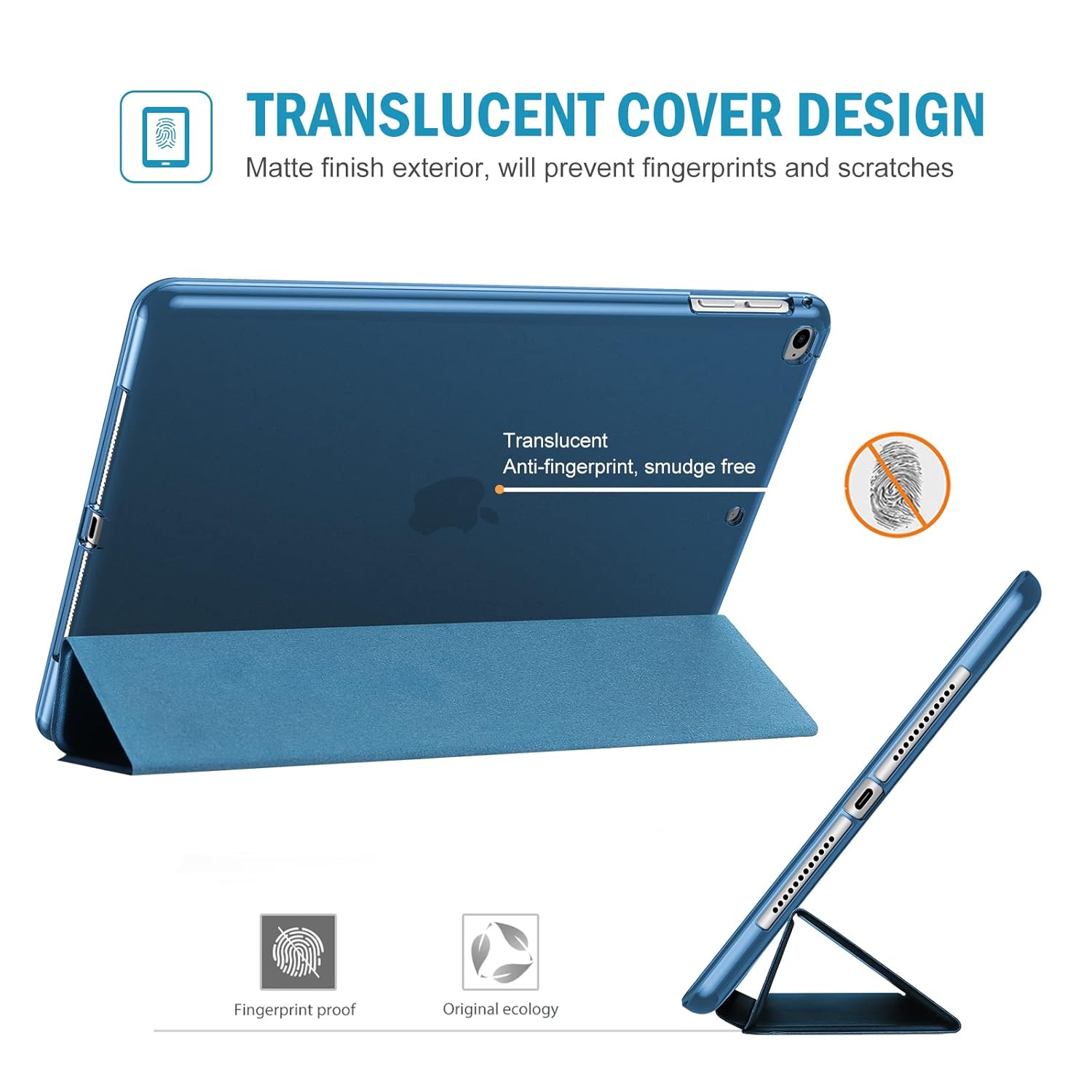 ProCase ProCase Smart Case for iPad 9.7 Inch 6th 5th Generation Air 2 Air 1 Slim Soft TPU Cover Stand Teal - View 5 of 8