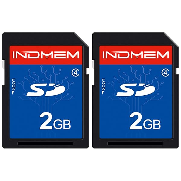 Sinobright INDMEM 2 Pack 2GB Class 4 SD Cards - Reliable Flash Memory for Cameras & Devices