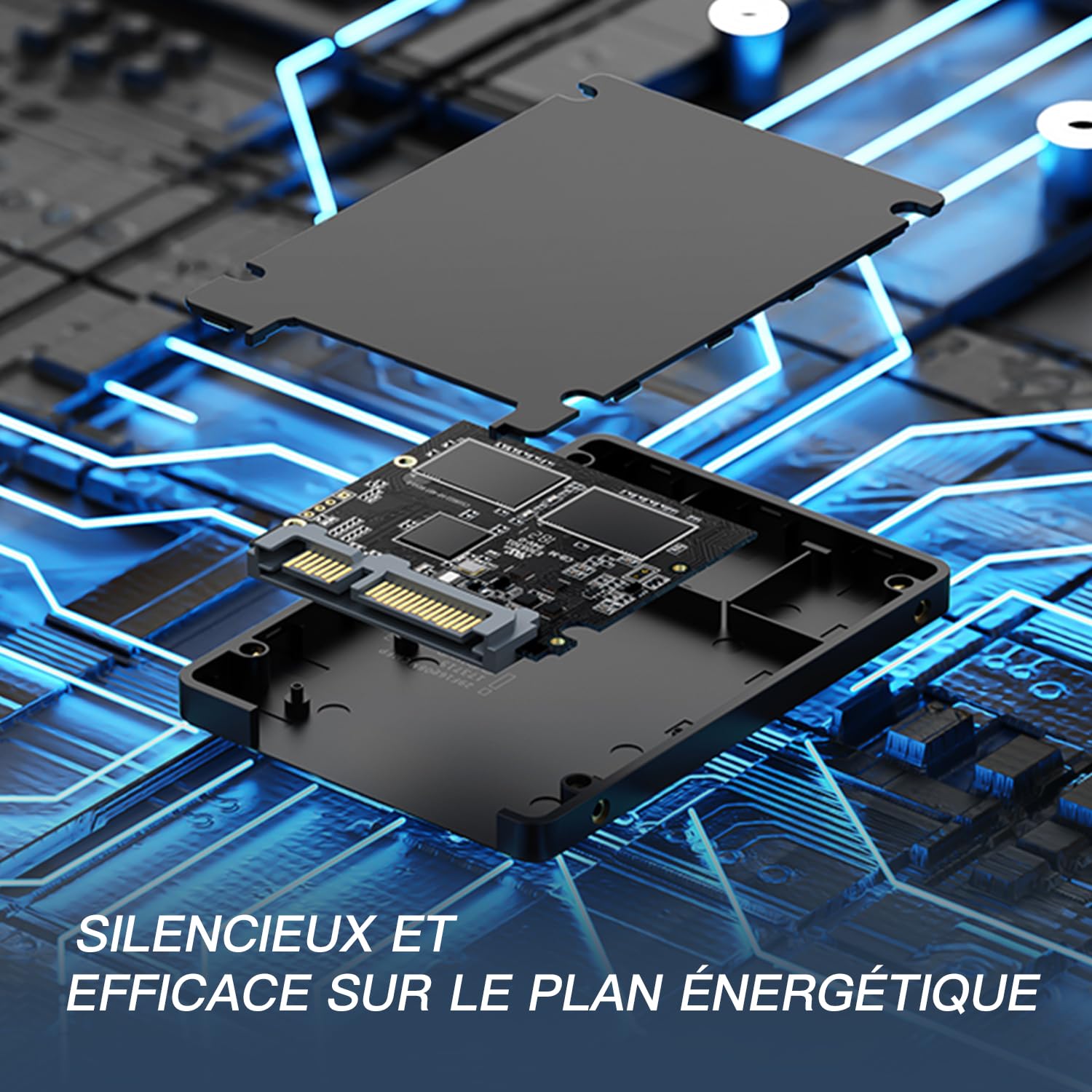 KingSpec KingSpec 1TB 2.5 Inch SATA SSD Internal Solid State Drive 3D NAND Flash TLC for Desktop Laptop All-in-one - View 6 of 6