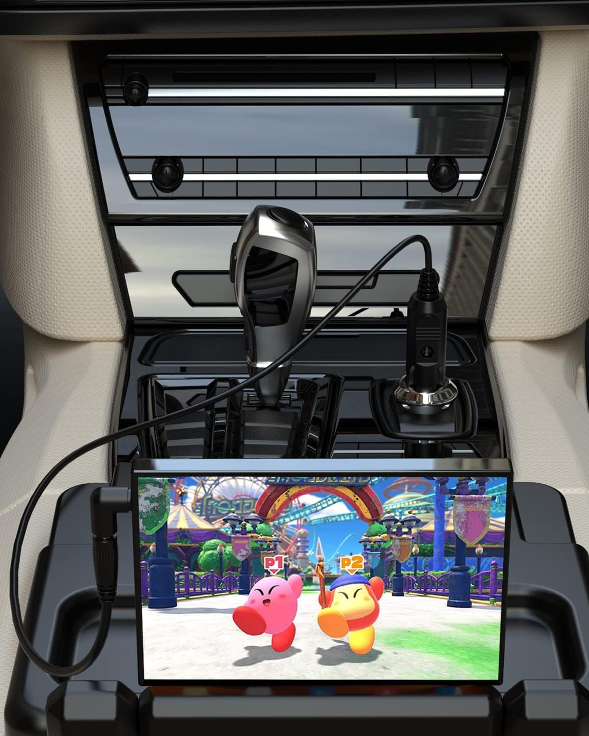 HECHOBO 12V 2A Car Charger Universal Power Cord 5.5x2.1mm to Cigarette Lighter with 8 Connectors for DVD Player and More 6.6ft - View 7 of 7