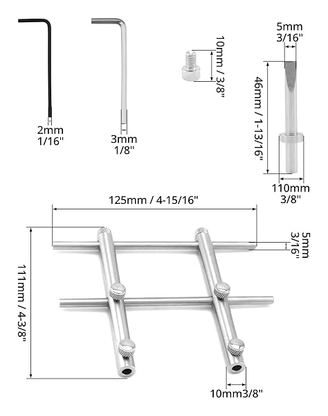 QWORK "QWORK DSLR Camera Lens Repair Tool Kit: Anti-Magnetic Set for Canon, Nikon, Sony & Olympus - 3/8" to 3-15/16" Compatibility" - View 8 of 10