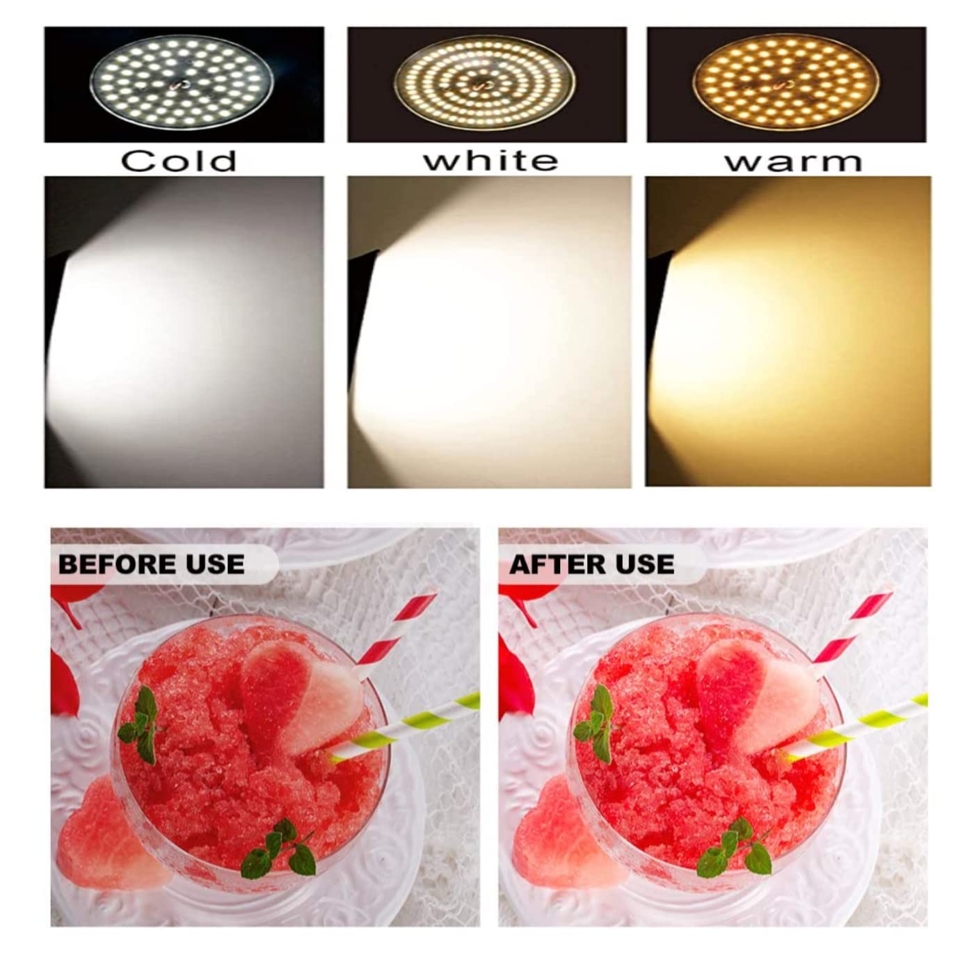 Generic 85W Dimmable Tricolor LED Photography Light Bulb 2Pack for Softbox E27/26 Socket 3000-6000K Studio Video Lighting - View 2 of 7