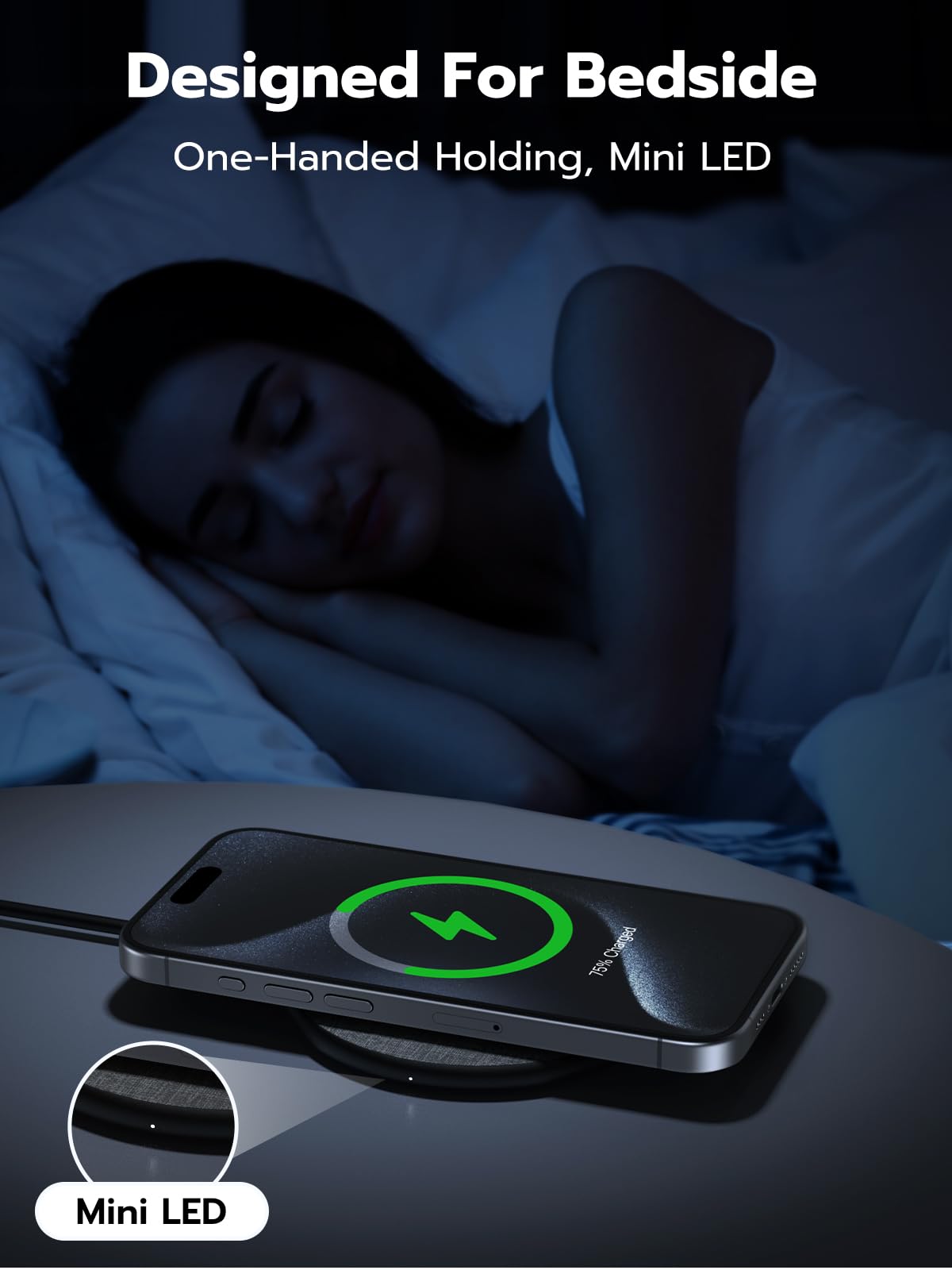 NEWQ NewQ 15W Max Wireless Charger Pad for iPhone and Samsung Galaxy 2 Pack Fast Charging Solution - View 3 of 8