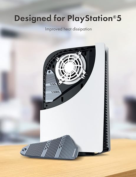 GRAUGEAR Upgrade Your PS5: GRAUGEAR M.2 NVMe SSD Heatsink Cover for Optimal Heat Dissipation & Performance - View 2 of 9