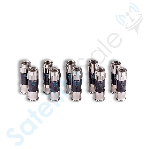 SatelliteSale Buy SatelliteSale RG-6 Coaxial Connectors - 25 Pack for Indoor/Outdoor Fittings - View 8 of 9