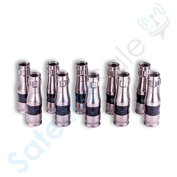 SatelliteSale Buy SatelliteSale RG-11 Coaxial Connectors - 10 Pack Indoor/Outdoor Fittings for Optimal Performance - View 8 of 9