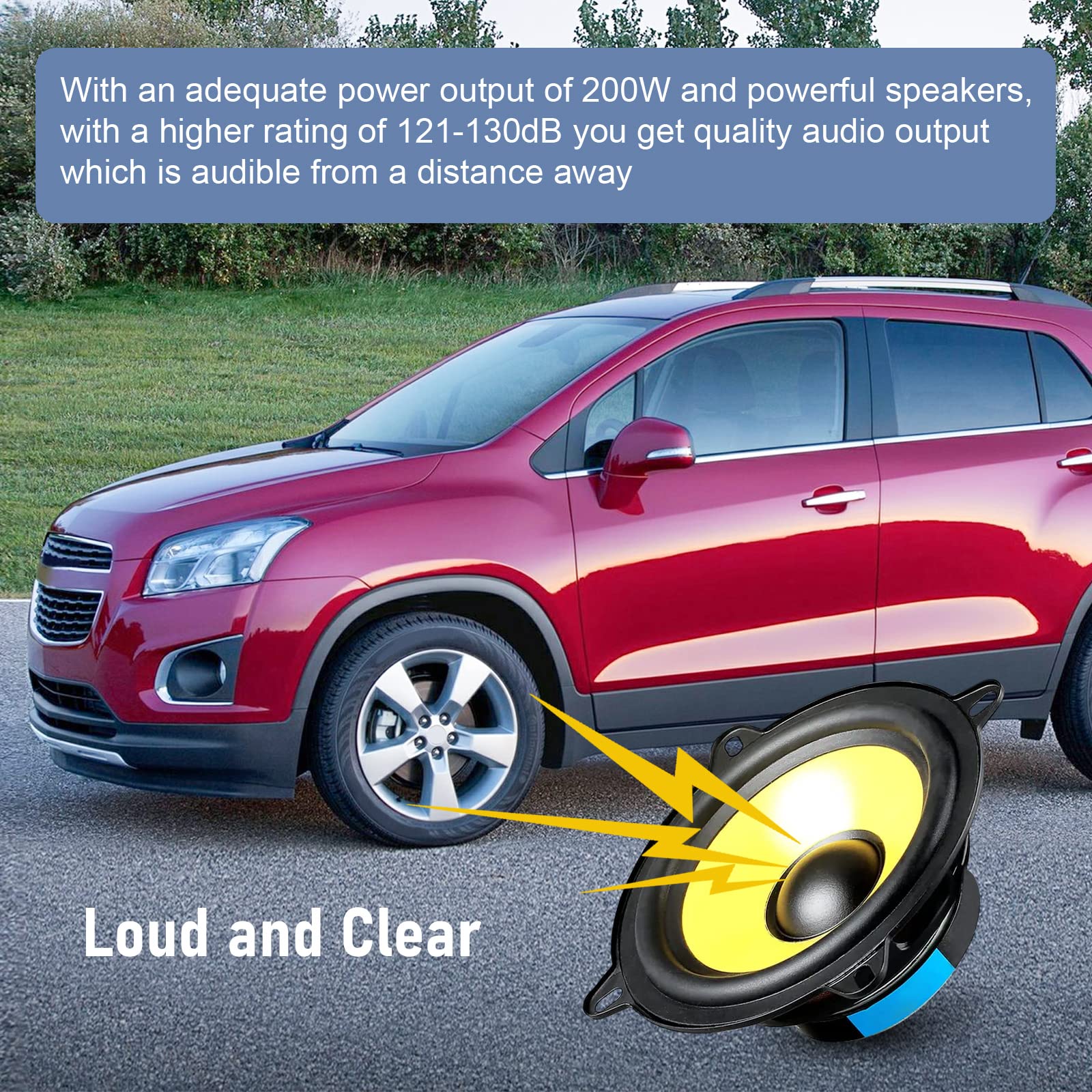 DICMIC 200W Emergency Warning Siren PA Speaker System with Handheld Microphone and Dual Light Control Switches - View 3 of 6