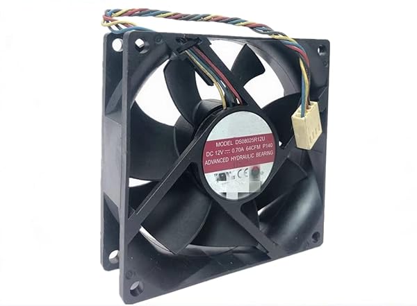LEYEYDOJX LEYEYDOJX Case Cooling Fan for Dell XPS 8100 Inspiron 580 80mm 4-Pin DC12V 0.70A High Performance Replacement Fan