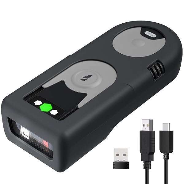 Inateck Inateck BCST-43 Bluetooth 1D Barcode Scanner with 2.4GHz USB Adapter & Screen Scanning - Exclusive Shortcuts Included!