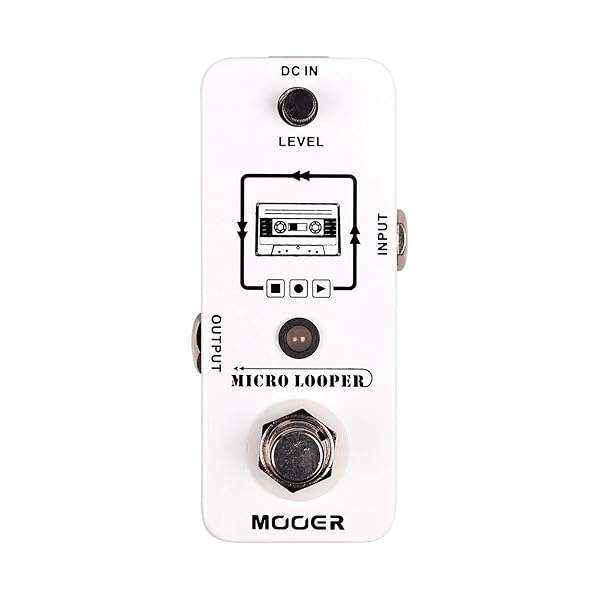 MOOER Micro Looper Pedal: 30 Min Recording, Unlimited Overdubs & Pure Sound for Electric Guitar
