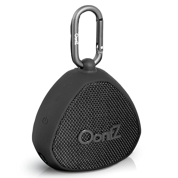 OontZ Clip Portable Bluetooth Speaker: 12W Waterproof Outdoor Speaker with Carabiner for Travel